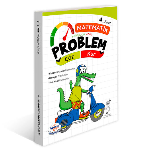 Öğretmen Evde Yayınları 4. Sınıf Matematik Problem Çöz Kur