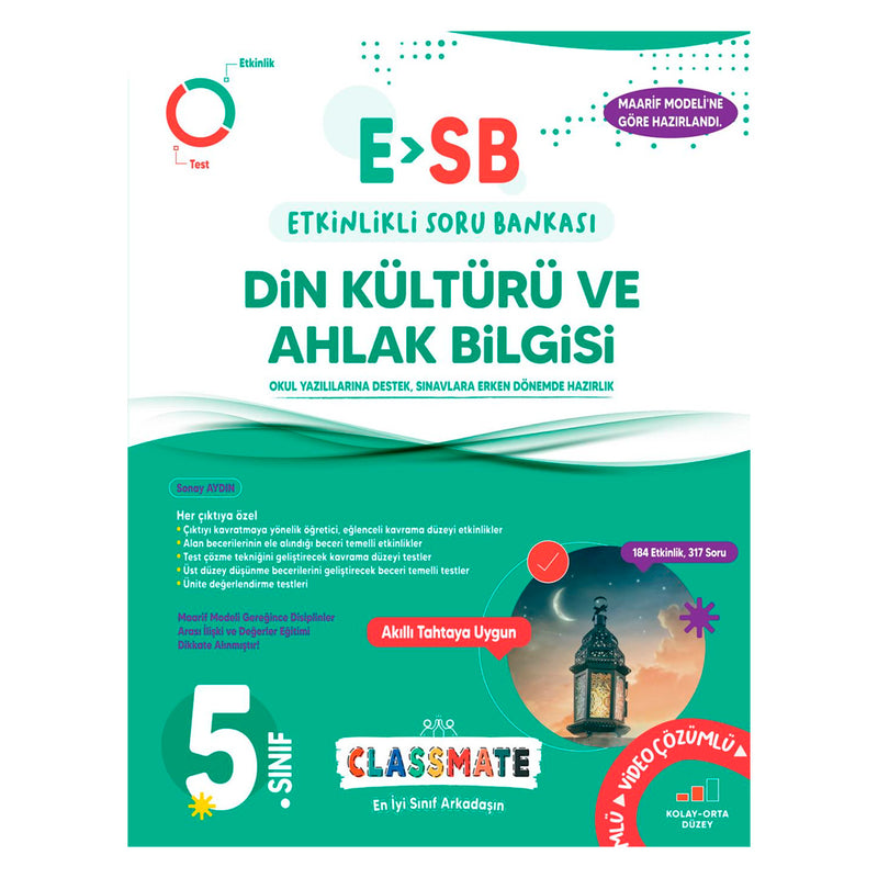 Okyanus Yayınları 5. Sınıf Classmate Din Kültürü Ve Ahlak Bilgisi Etkinlikli Soru Bankası