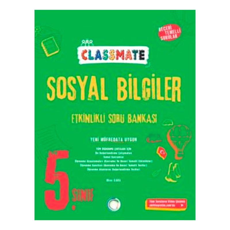 Okyanus Yayınları 5. Sınıf Classmate Sosyal Bilgiler Etkinlikli Soru Bankası