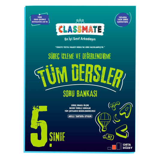 Okyanus Yayınları 5. Sınıf Classmate Süreç Odaklı Tüm Dersler Soru Bankası