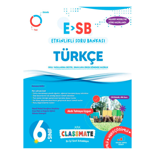 Okyanus Yayınları 6. Sınıf Classmate Türkçe Etkinlikli Soru Bankası