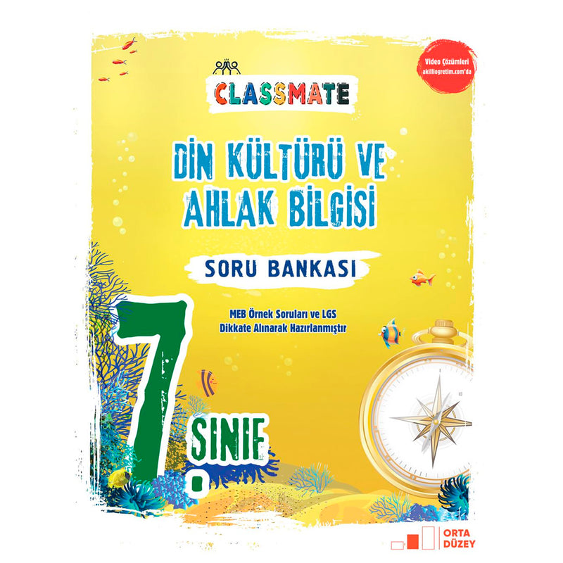 Okyanus Yayınları 7. Sınıf Classmate Din Kültürü ve Ahlak Bilgisi Soru Bankası