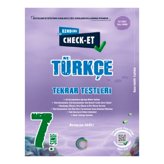 Okyanus Yayınları 7. Sınıf Kendini Check Et Türkçe Soru Bankası