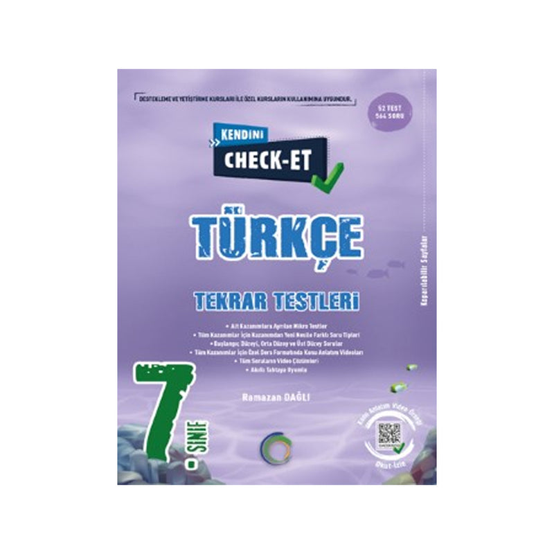 Okyanus Yayınları 7. Sınıf Kendini Check Et Türkçe Soru Bankası