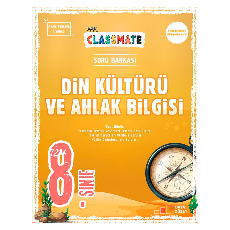 Okyanus Yayınları 8. Sınıf Classmate Din Kültürü ve Ahlak Bilgisi Soru Bankası