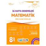 Okyanus Yayınları 8. Sınıf Classmate Matematik 36 Hafta Denemeleri