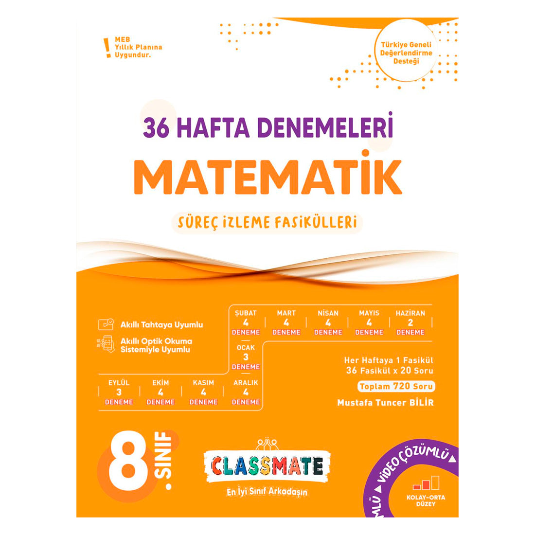 Okyanus Yayınları 8. Sınıf Classmate Matematik 36 Hafta Denemeleri