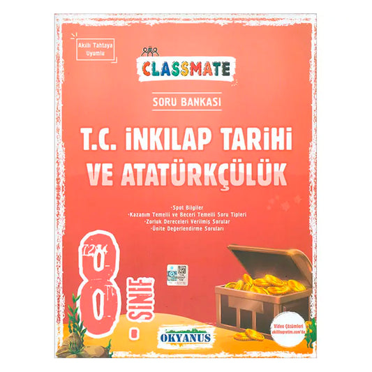 Okyanus Yayınları 8. Sınıf Classmate T.C. İnkılap Tarihi ve Atatürkçülük Soru Bankası