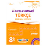 Okyanus Yayınları 8. Sınıf Classmate Türkçe 36 Hafta Denemeleri