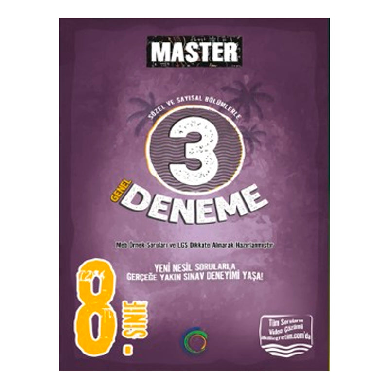 Okyanus Yayınları 8. Sınıf Master 3 Deneme