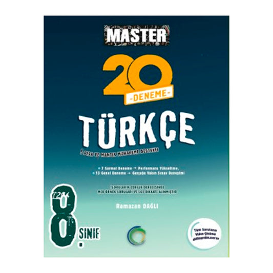 Okyanus Yayınları 8. Sınıf Türkçe Master 20 Deneme