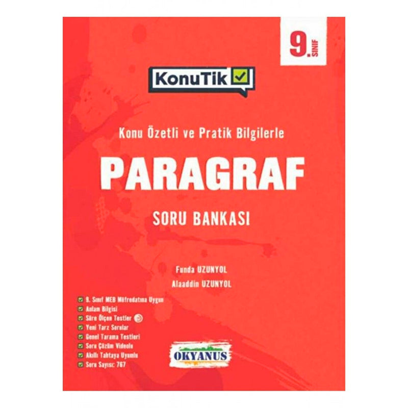 Okyanus Yayınları 9.Sınıf KonuTik Paragraf Soru Bankası