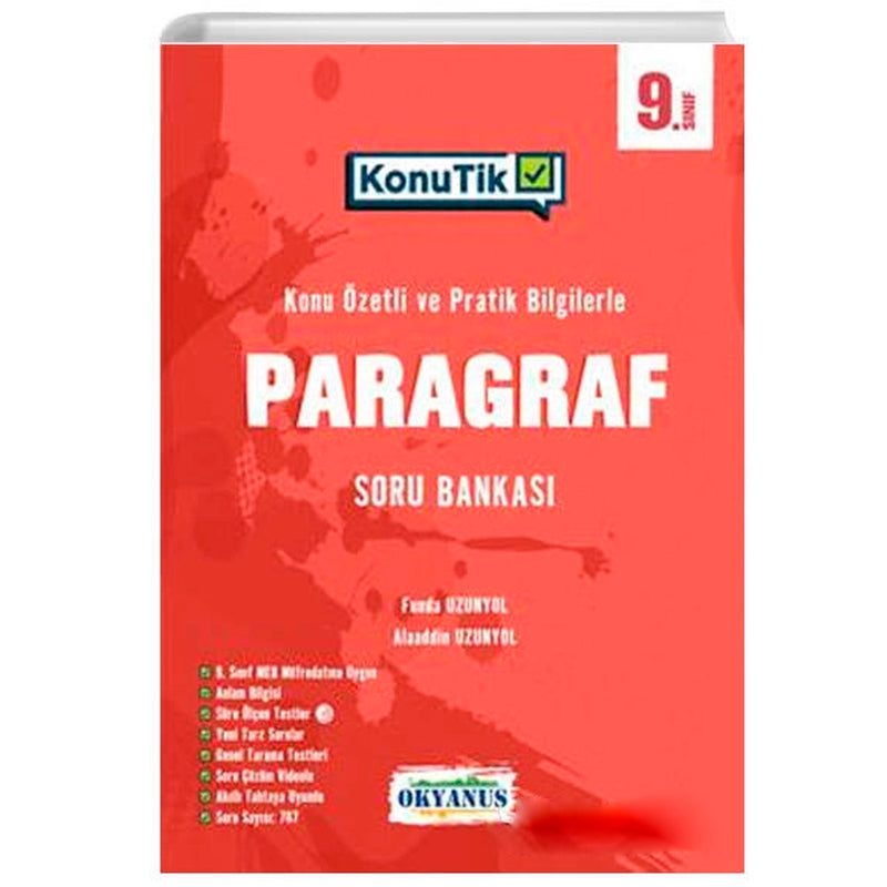 Okyanus Yayınları 9.Sınıf KonuTik Paragraf Soru Bankası