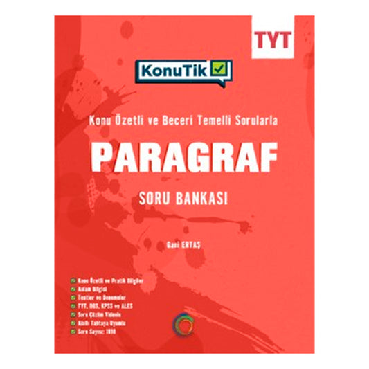Okyanus Yayınları KonuTik Konu Özetli Paragraf Soru Bankası