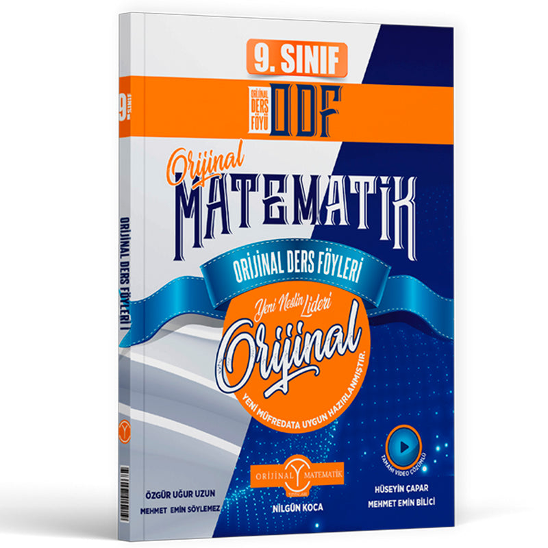 Orijinal Yayınları 9. Sınıf Matematik ODF-KDT Soru Bankası Seti