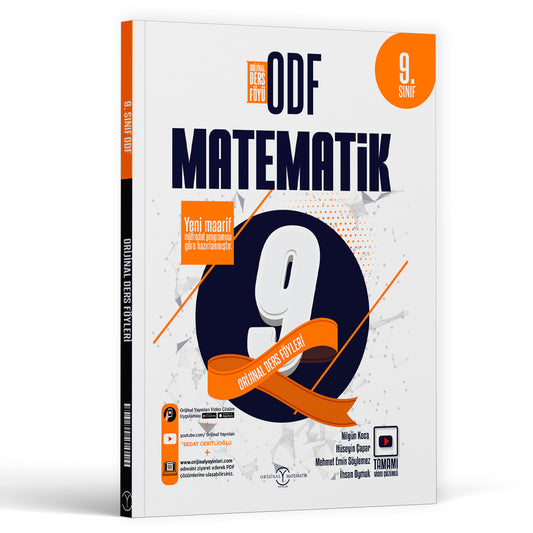 Orijinal Yayınları 9. Sınıf Matematik ODF Orijinal Ders Föyleri