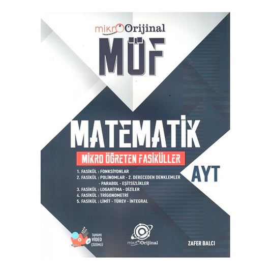 Orijinal Yayınları AYT Matematik MÖF Mikro Öğreten Fasiküller Set