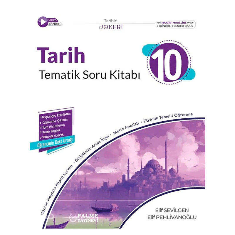 Palme Yayınları 10. Sınıf Joker Tarih Soru Kitabı Tematik