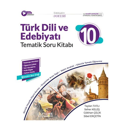 Palme Yayınları 10. Sınıf Joker Türk Dili Ve Edebiyatı Soru Kitabı Tematik