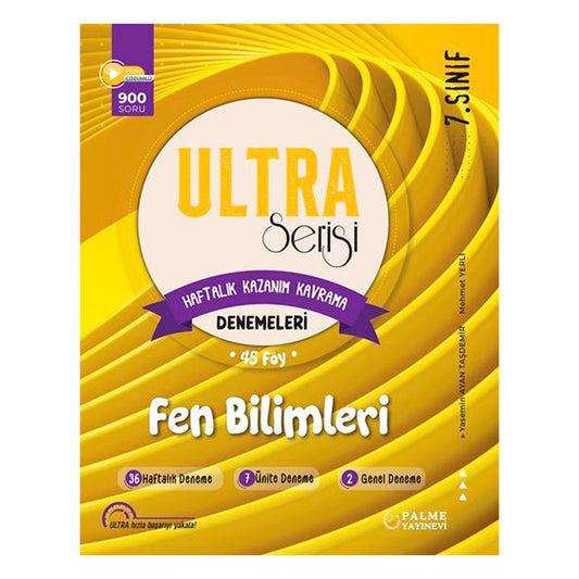 Palme Yayınları 7. Sınıf Ultra Fen Bilimleri Haftalık Kazanım Kavrama Denemeleri