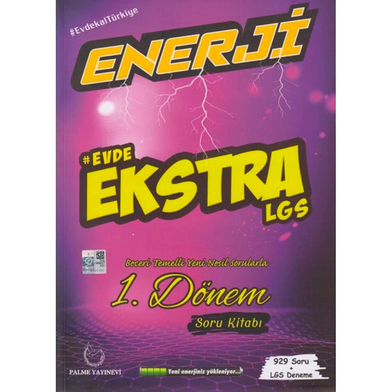 Palme Yayınları 8. Sınıf LGS 1. Dönem Evde Ekstra Enerji Soru Kitabı