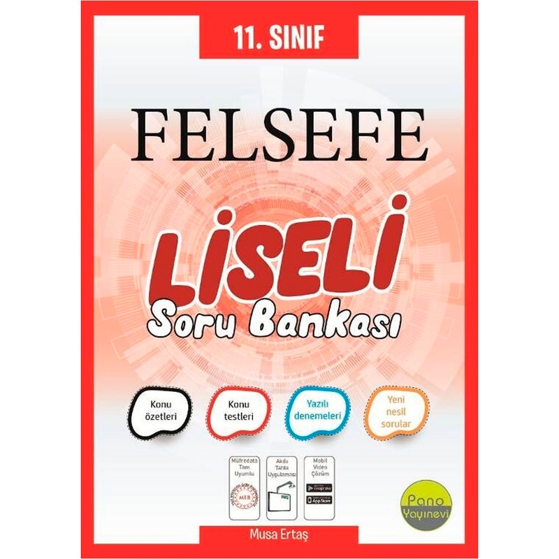 Pano Yayınları 11. Sınıf Felsefe Liseli Soru Bankası