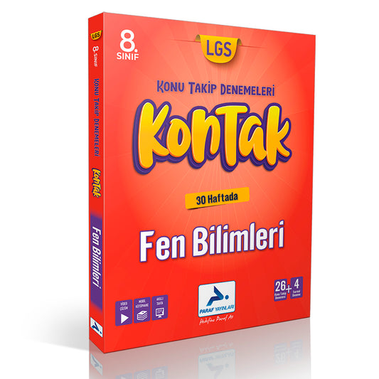 Paraf Yayınları 8. Sınıf Fen Bilimleri Kontak Konu Takip Denemeleri