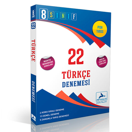 Paraf Yayınları 8. Sınıf Türkçe 22 Denemesi