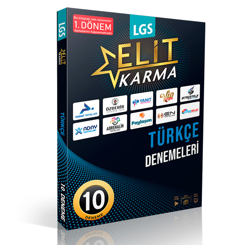 Paraf Yayınları Elit Karma 8. Sınıf Türkçe 16 Branş Denemesi