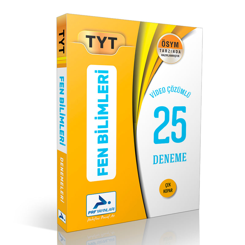 Paraf Yayınları TYT Fen Bilimleri Video Çözümlü 25 Deneme
