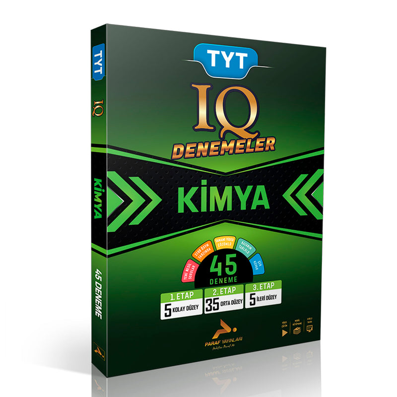 Paraf Yayınları TYT Kimya İQ 45 Deneme