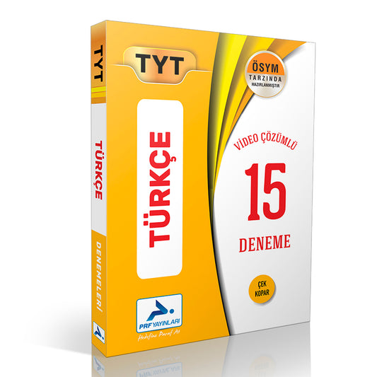 Paraf Yayınları TYT Türkçe Video Çözümlü 15 Deneme