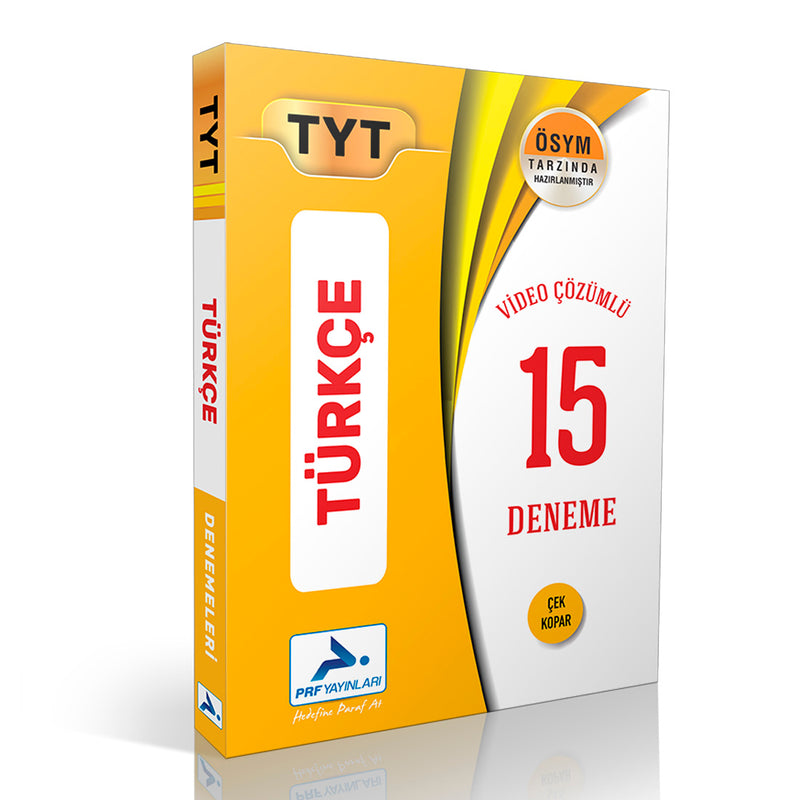 Paraf Yayınları TYT Türkçe Video Çözümlü 15 Deneme