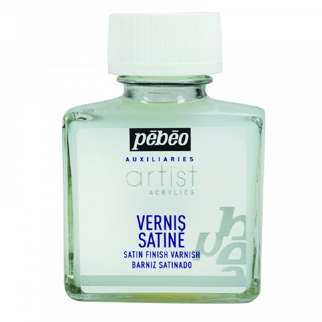 Pebeo 75 ml Saten Akrilik Vernik - Akrilik Boya ve Sanat Projeleri için Koruyucu Vernik