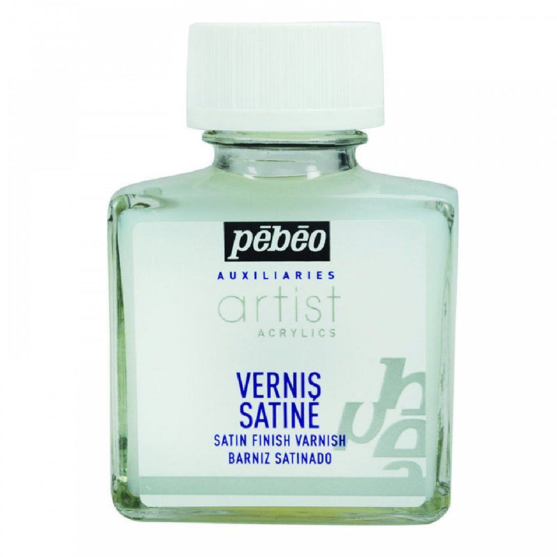 Pebeo 75 ml Saten Akrilik Vernik - Akrilik Boya ve Sanat Projeleri için Koruyucu Vernik