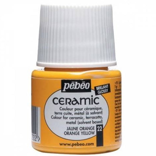Pebeo Ceramic Koyu Sarı 45ml Seramik Boyası - Hobi, Sanat ve Dekorasyon Boyası