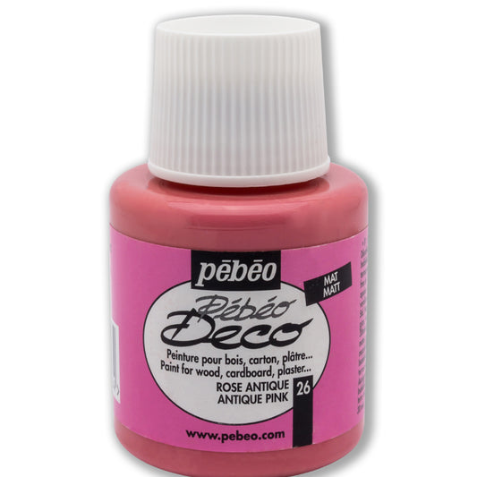Pebeo Deco 26 Antik Pembe 110 ml Ahşap Boyası - Hobi, Dekorasyon ve Sanatsal Boya