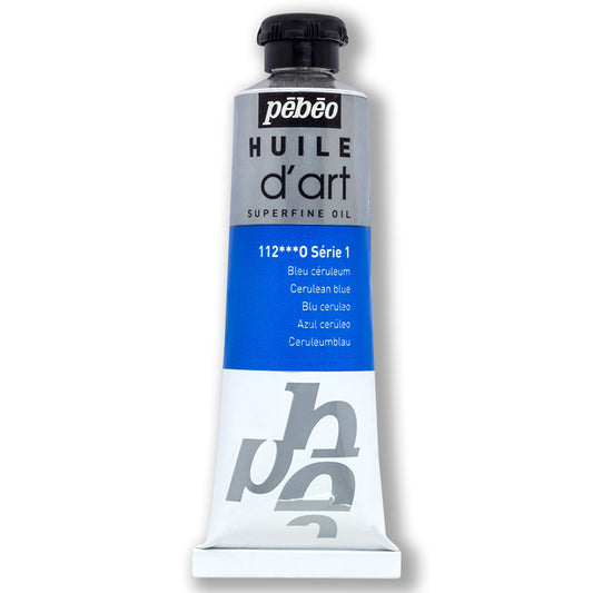 Pebeo Huile Dart Cerulean Mavi 37 Ml Yağlı Boya - Sanatçı, Profesyonel ve Tuval Boyası