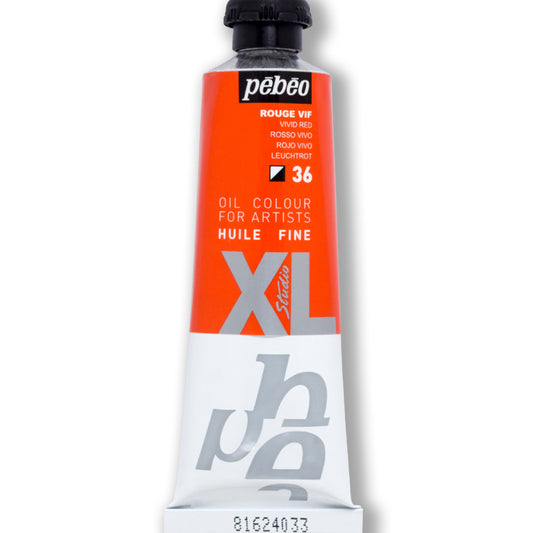 Pebeo Huile Fine XL Canlı Kırmızı 37 ml Yağlı Boya - Sanatçı ve Hobi Resim Boyası