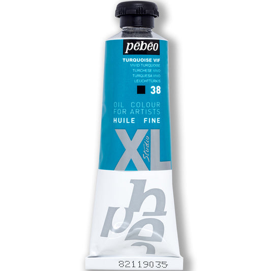 Pebeo Huile Fine XL Canlı Turkuaz 37 ml Yağlı Boya - Sanatçı, Hobi ve Profesyonel Resim Malzemesi