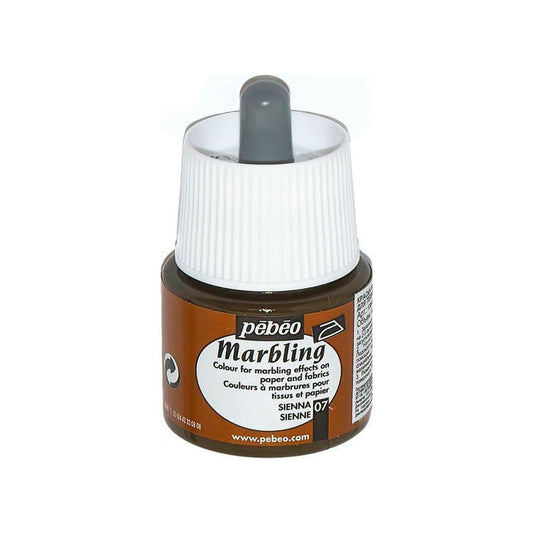 Pebeo Marbling 07 Sienna 45 ml Ebru Boyası - Sanatsal Hobi ve El Sanatları Boyası