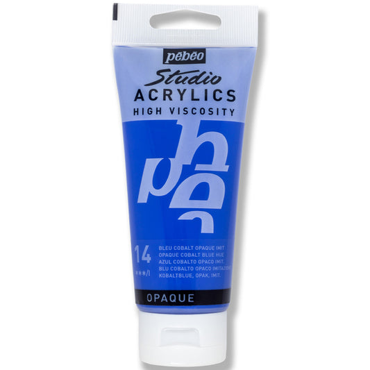 Pebeo Studio Kobalt Mavi 100 ml Akrilik Boya - Sanatsal Resim ve Hobi Boyası