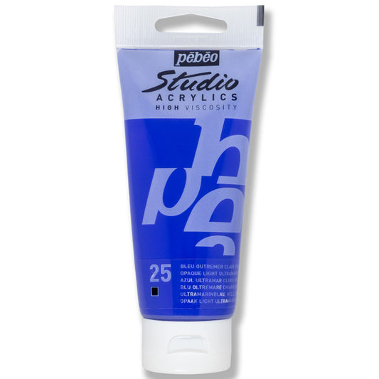 Pebeo Studio Açık Ultramarin Mavi 100 ml Akrilik Boya - Sanat, Resim, Tuval ve Hobi Boyası