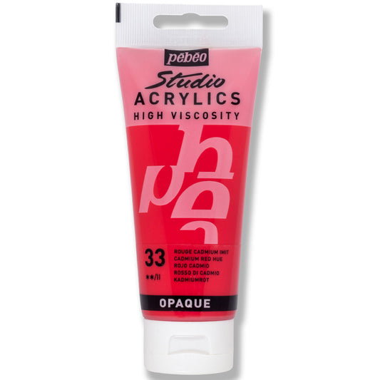 Pebeo Studio Kadmiyum Kırmızı 100 ml Akrilik Boya - Sanat, Resim ve Hobi Boyası