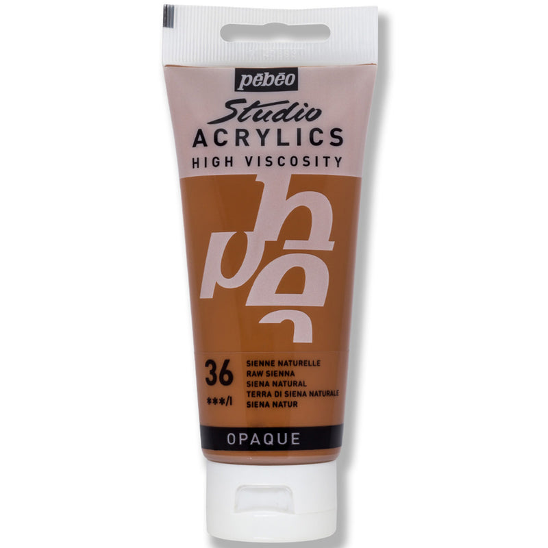 Pebeo Studio Raw Sienna 100 ml Akrilik Boya - Sanat, Resim ve Hobi Boyası