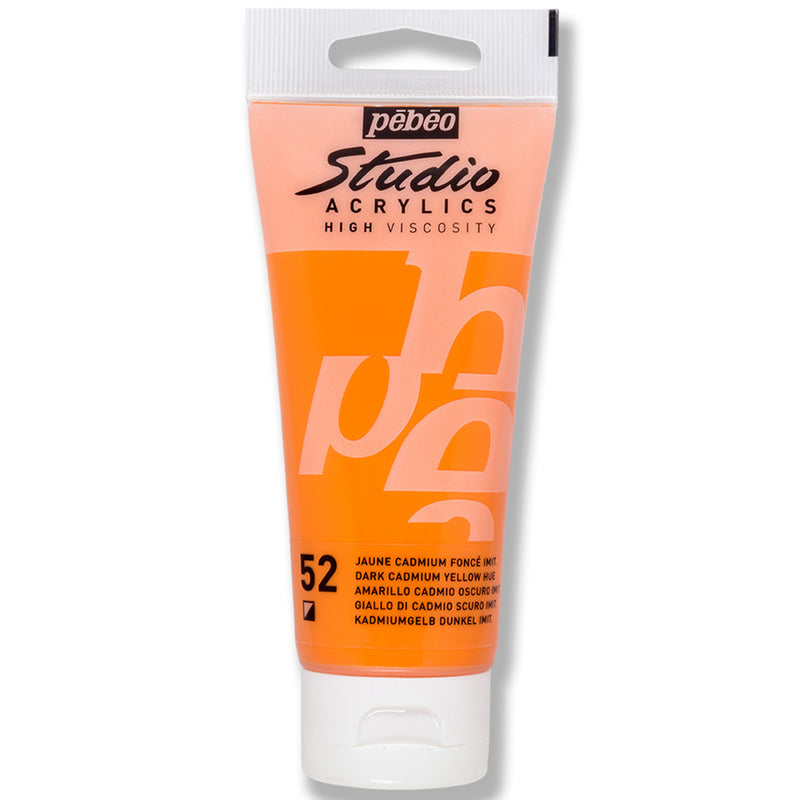 Pebeo Studio Koyu Kadmiyum Sarı 100 ml Akrilik Boya - Sanat, Resim ve Hobi Boyası