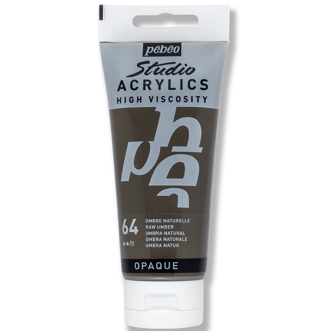 Pebeo Studio Raw Umber 100 ml Akrilik Boya - Sanatçı, Hobi ve Tuval Resim Boyası