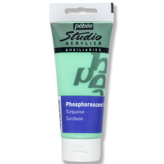 Pebeo Studio Fosforlu Turkuaz 100 ml Akrilik Boya - Sanat, Resim ve Hobi Boyası