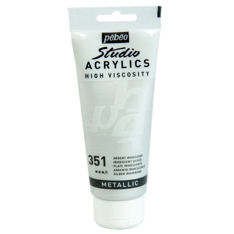 Pebeo Studio Gümüş 100 ml Akrilik Boya - Sanat, Resim ve Hobi Boyası