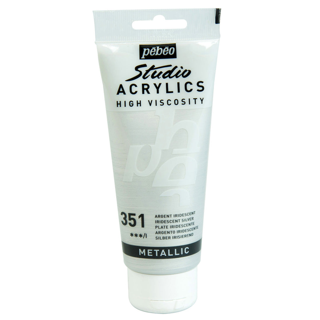 Pebeo Studio Gümüş 100 ml Akrilik Boya - Sanat, Resim ve Hobi Boyası